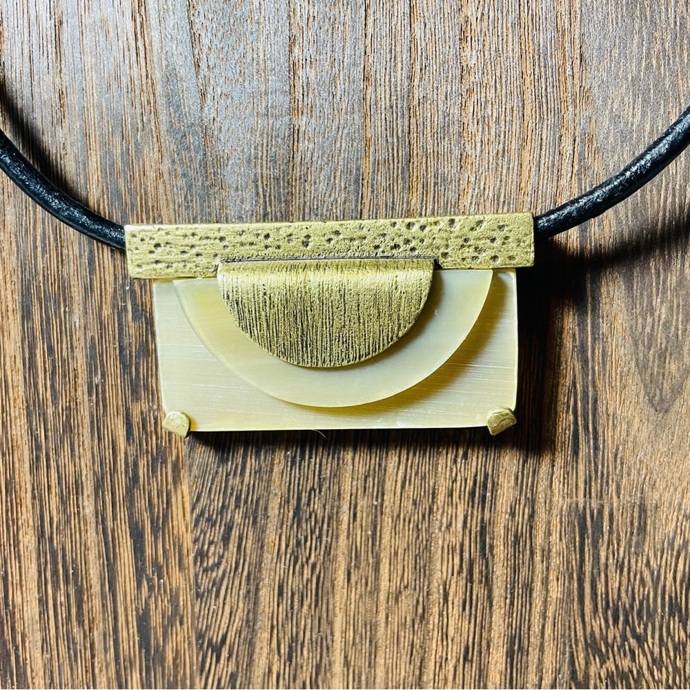 Silpada 'Eclipse' Brass Necklace - image 2